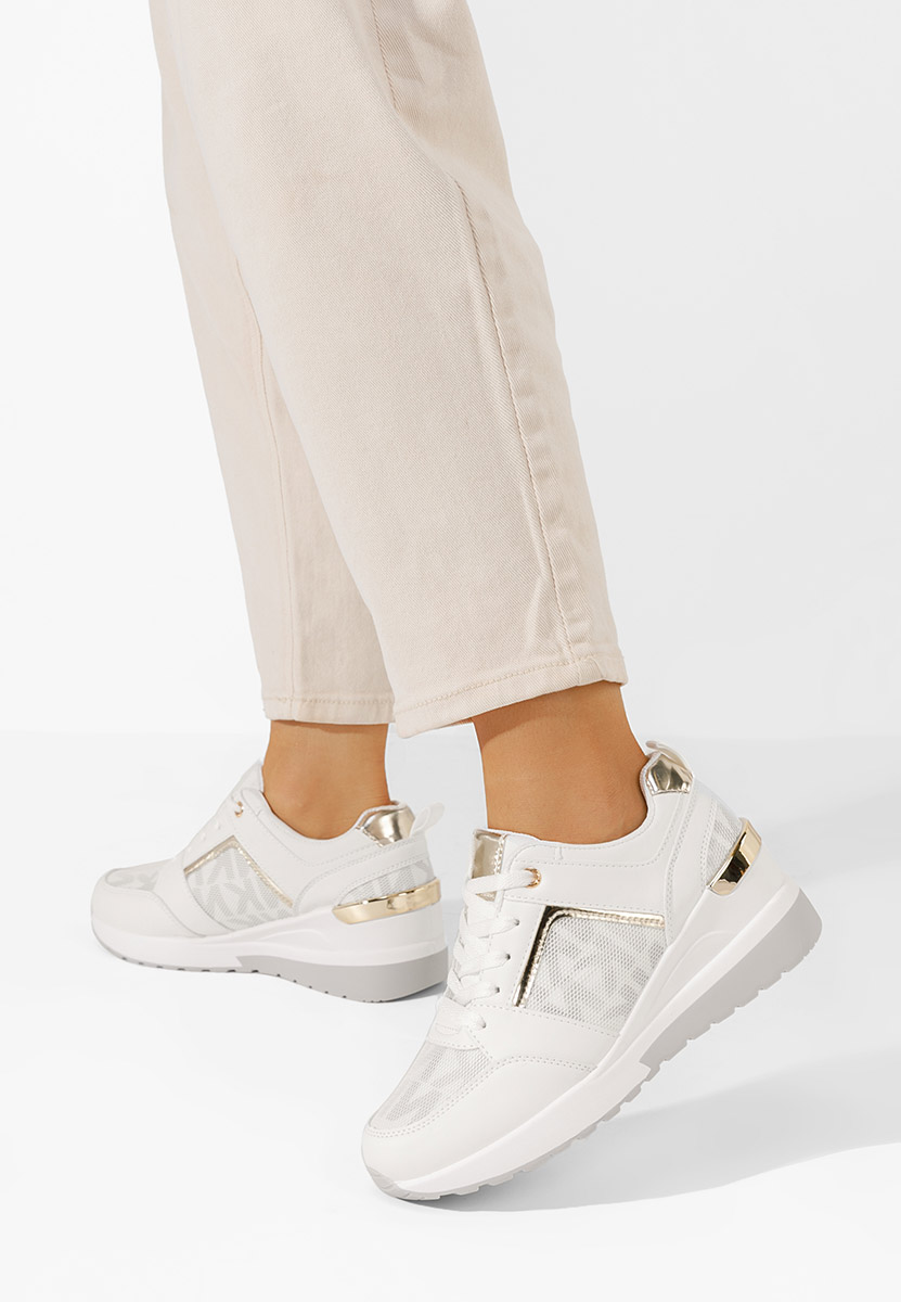 Sneakers με πλατφόρμα Velola λευκά