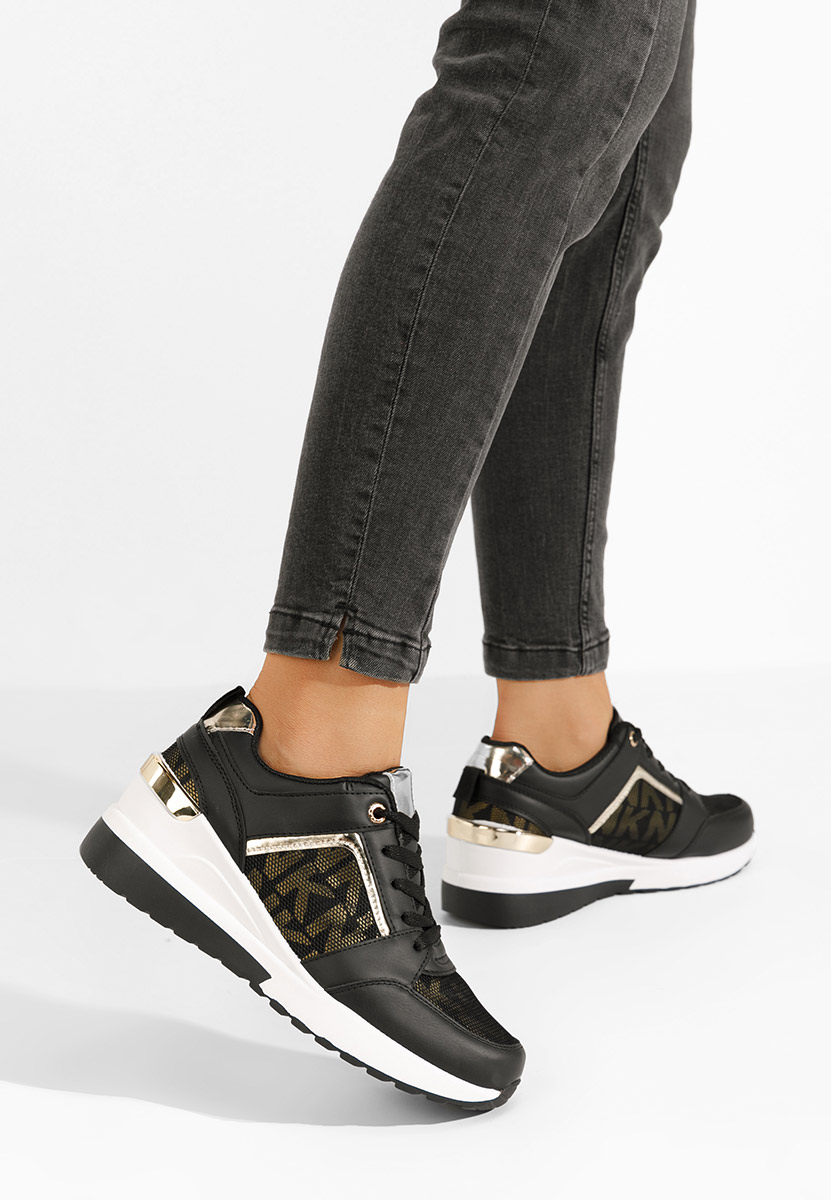 Sneakers με πλατφόρμα Velola μαύρα