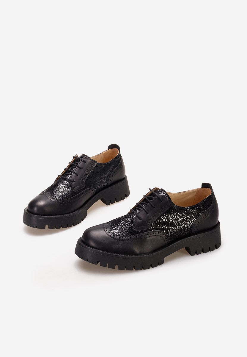 Brogue γυναικεια Flexa V4 μαύρα