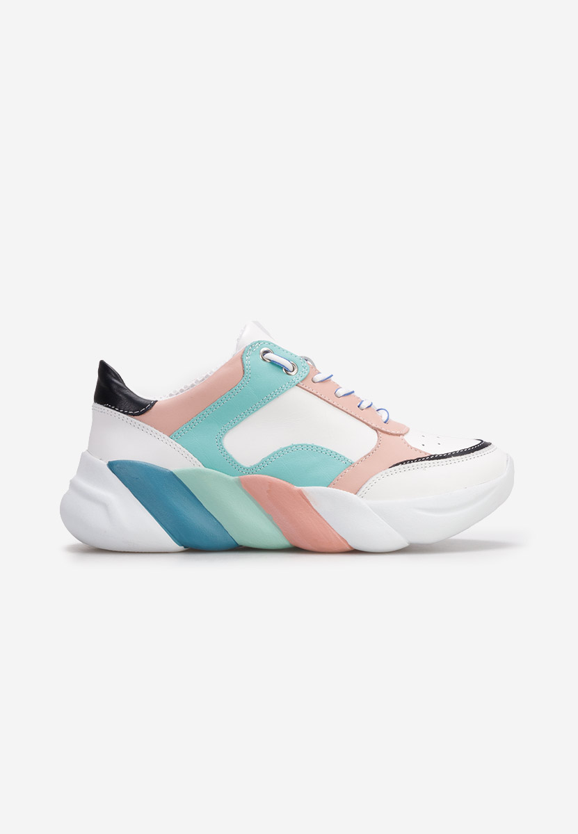 Sneakers γυναικεια δερματινα Searra πολυχρωμο
