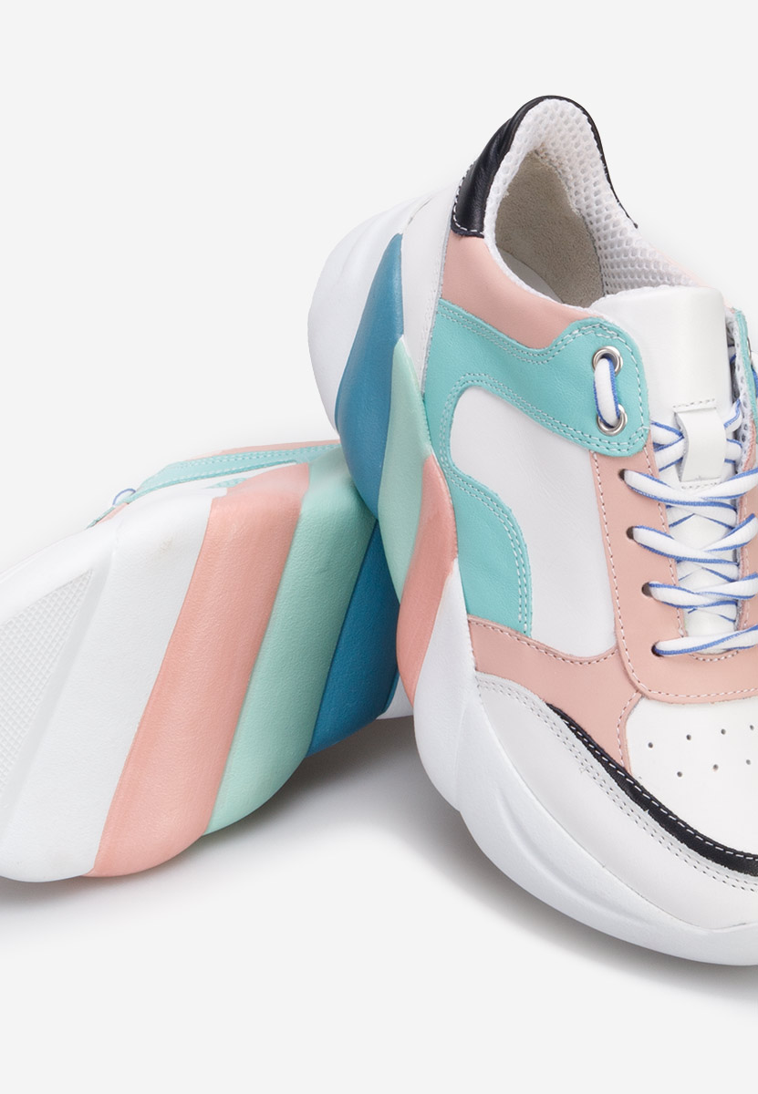 Sneakers γυναικεια δερματινα Searra πολυχρωμο