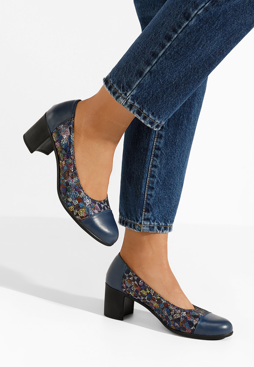 Γόβες με χοντρό τακούνι Judy V2 Πολυχρωμο