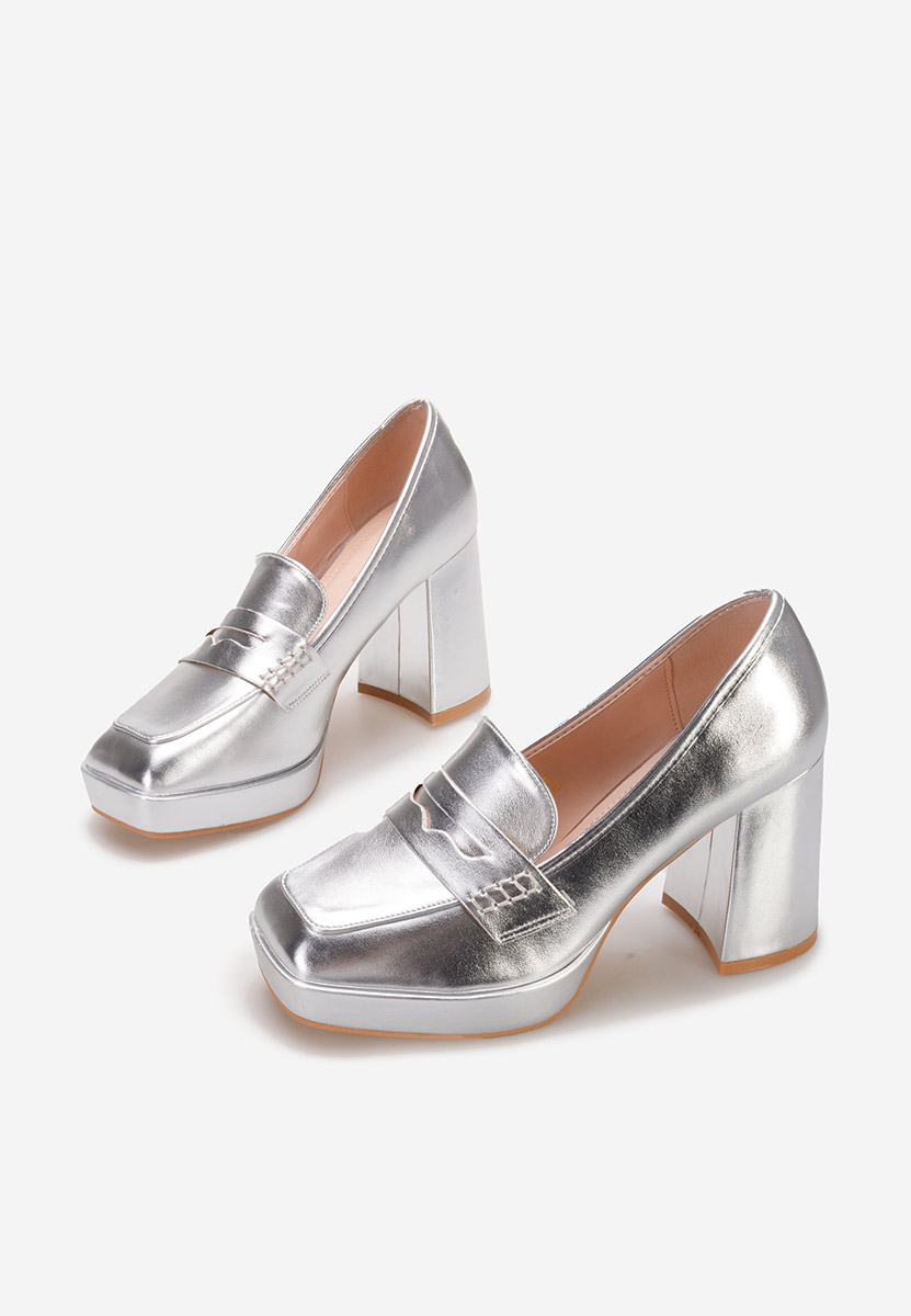 Loafers γυναικεια με τακουνι Alidia ασιμι