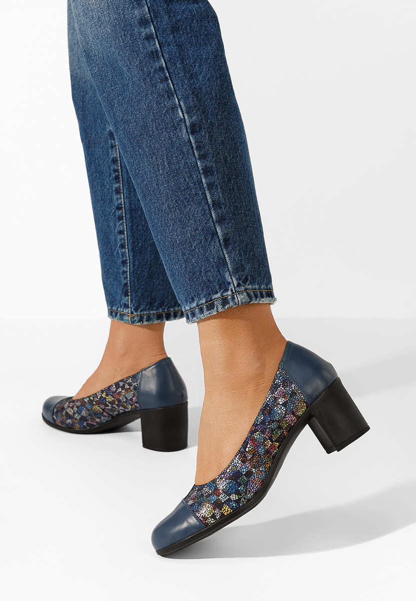 Γόβες με χοντρό τακούνι Judy V2 Πολυχρωμο