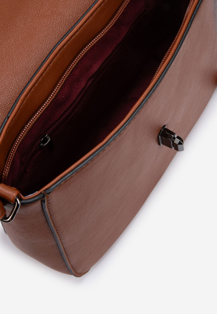 Τσάντα crossbody Hintia καφε