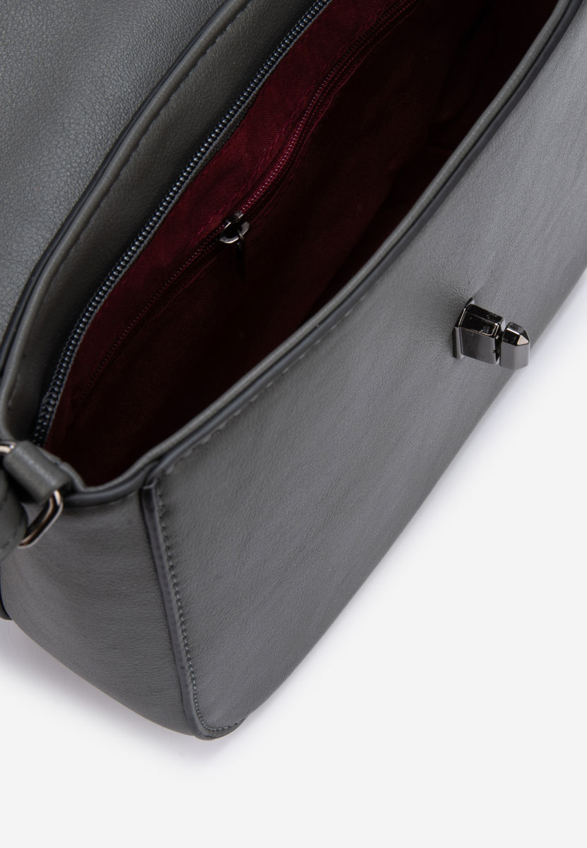 Τσάντα crossbody Hintia γκρι