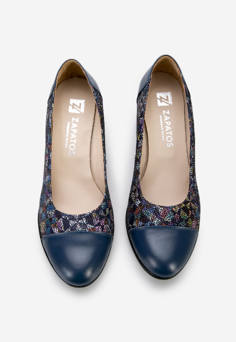 Γόβες με χοντρό τακούνι Judy V2 Πολυχρωμο