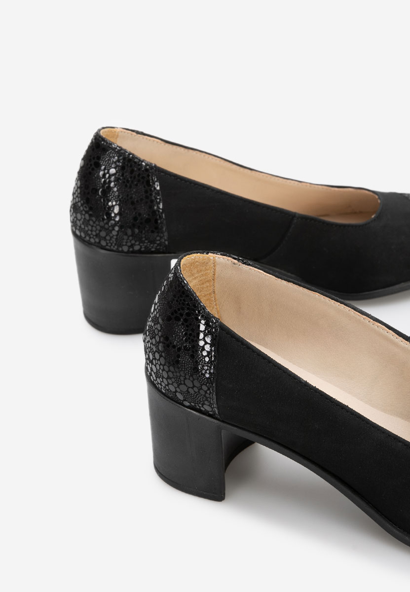 Γόβες με χοντρό τακούνι Judy V2 μαύρα