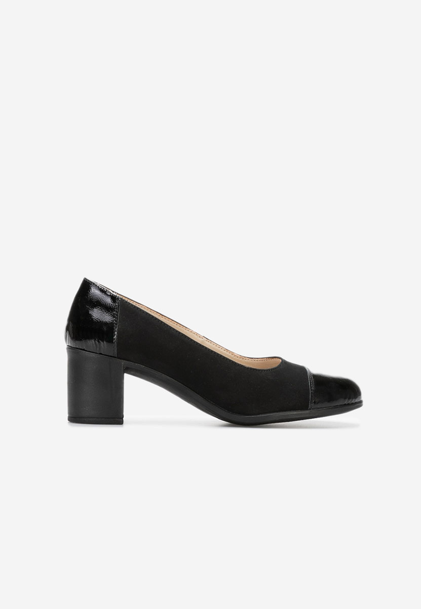 Γόβες με χοντρό τακούνι Judy V3 μαύρα