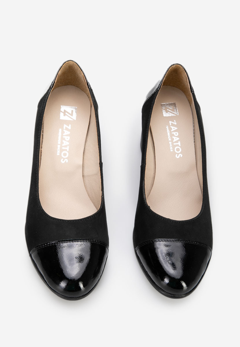 Γόβες με χοντρό τακούνι Judy V3 μαύρα