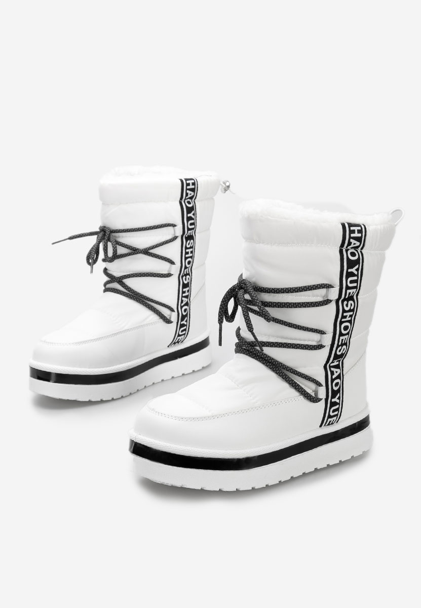 Χειμερινά μπότες γυναικείε Loraeva λευκά