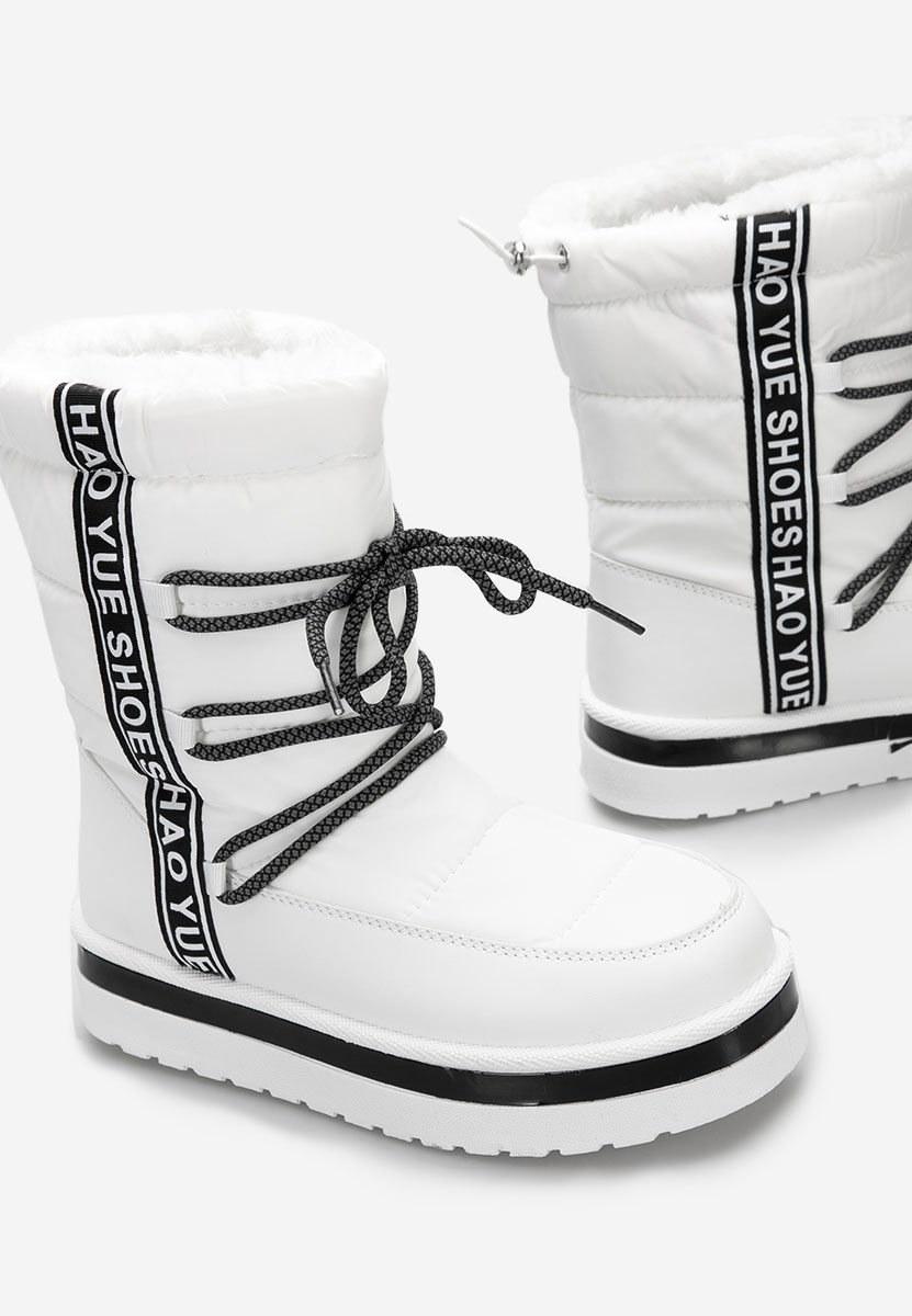 Χειμερινά μπότες γυναικείε Loraeva λευκά