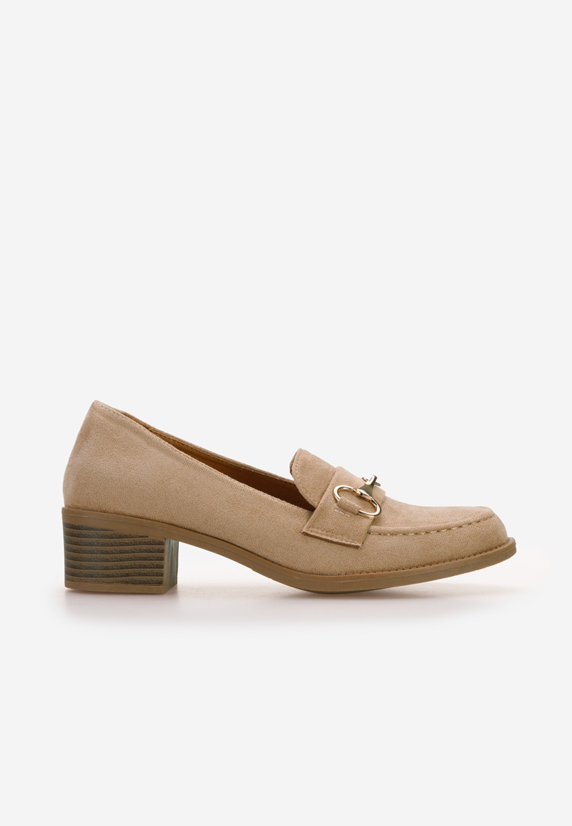 Loafers γυναικεια με τακουνι Empress χακι