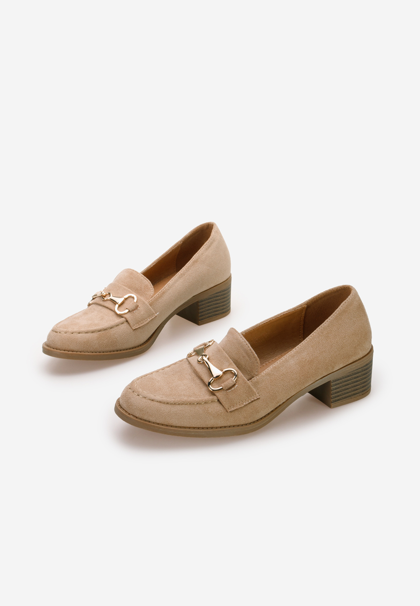 Loafers γυναικεια με τακουνι Empress χακι