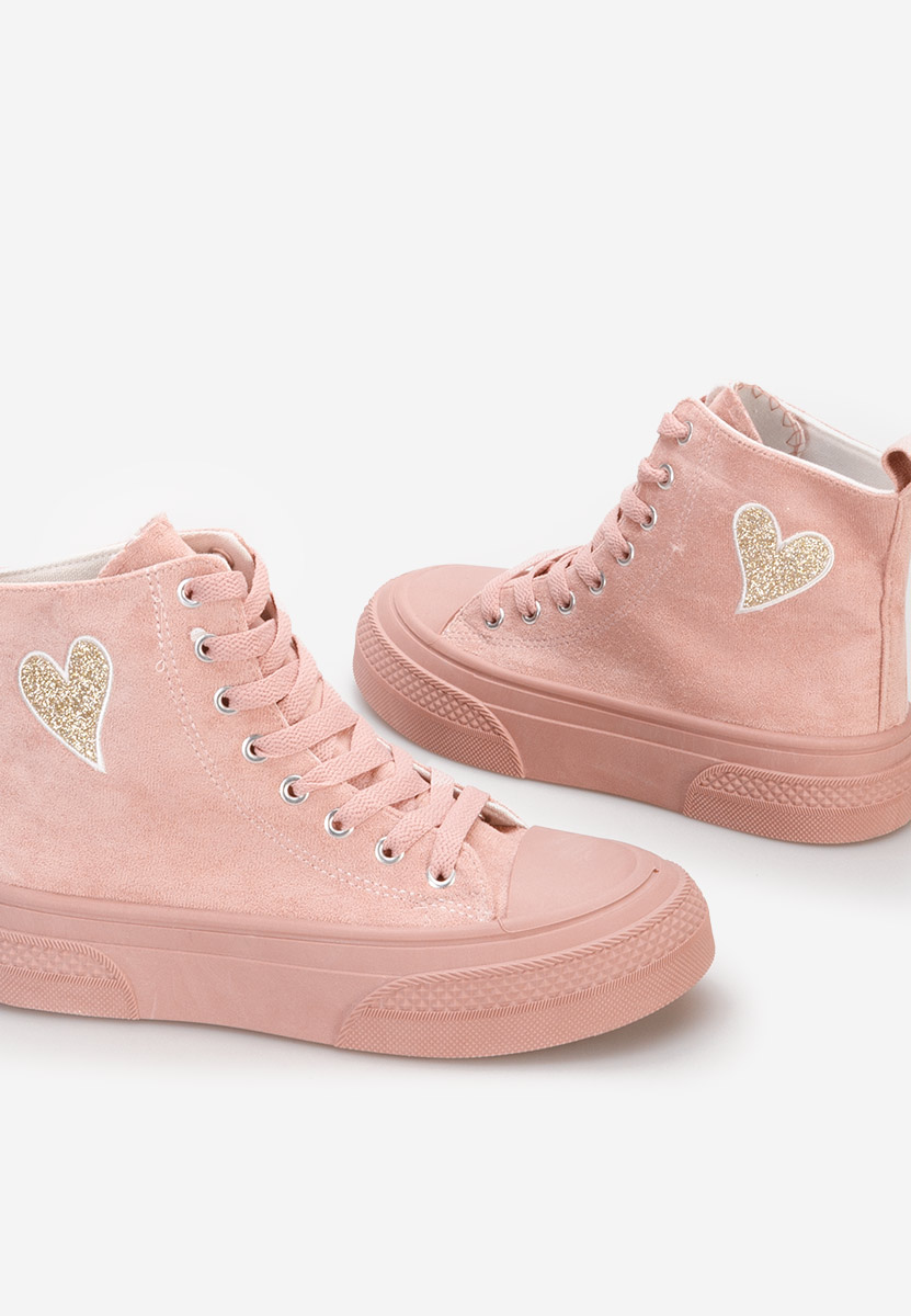 Γυναικεία sneakers αστραγάλο Edith ροζ