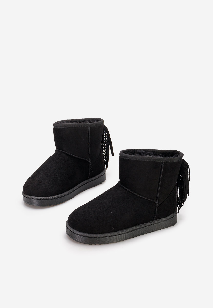 Μπότες κοριτσίστικες Theresia C Μαύρα