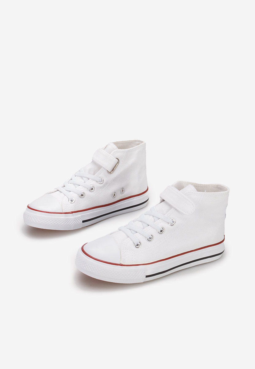 Παιδικά μποτάκια sneakers Benito λευκά