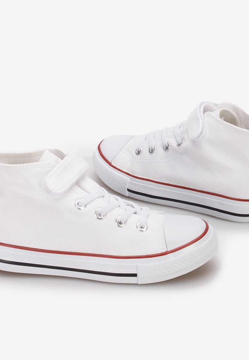 Παιδικά μποτάκια sneakers Benito λευκά