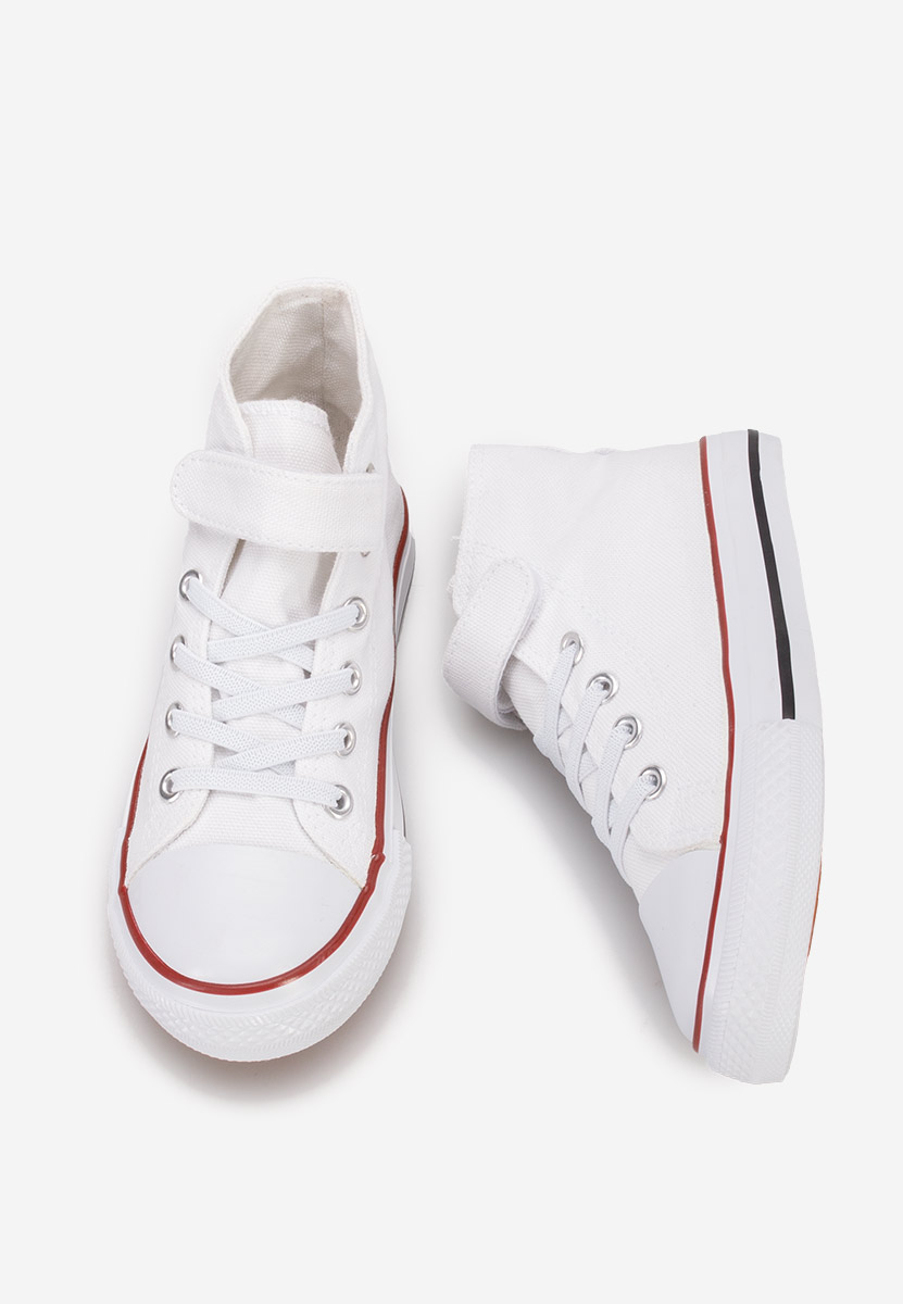 Παιδικά μποτάκια sneakers Benito λευκά