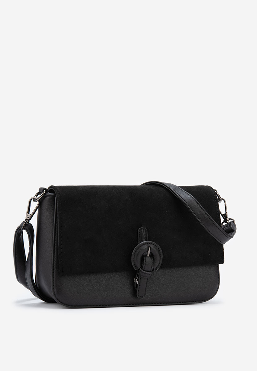 Τσάντα crossbody Delvia Μαύρα