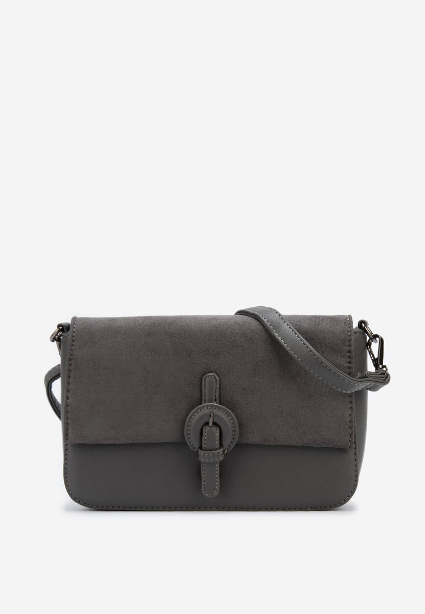 Τσάντα crossbody Delvia γκρι