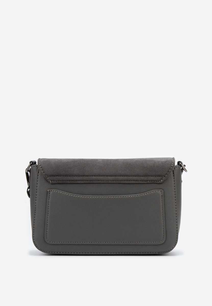 Τσάντα crossbody Delvia γκρι