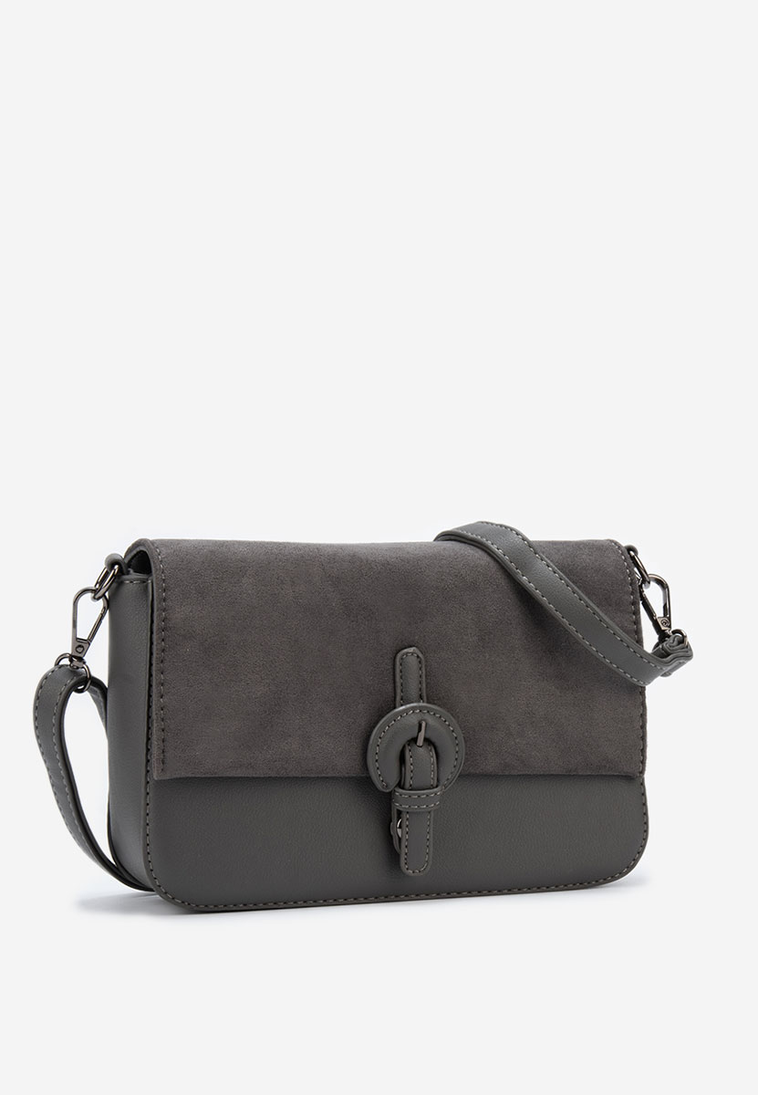 Τσάντα crossbody Delvia γκρι