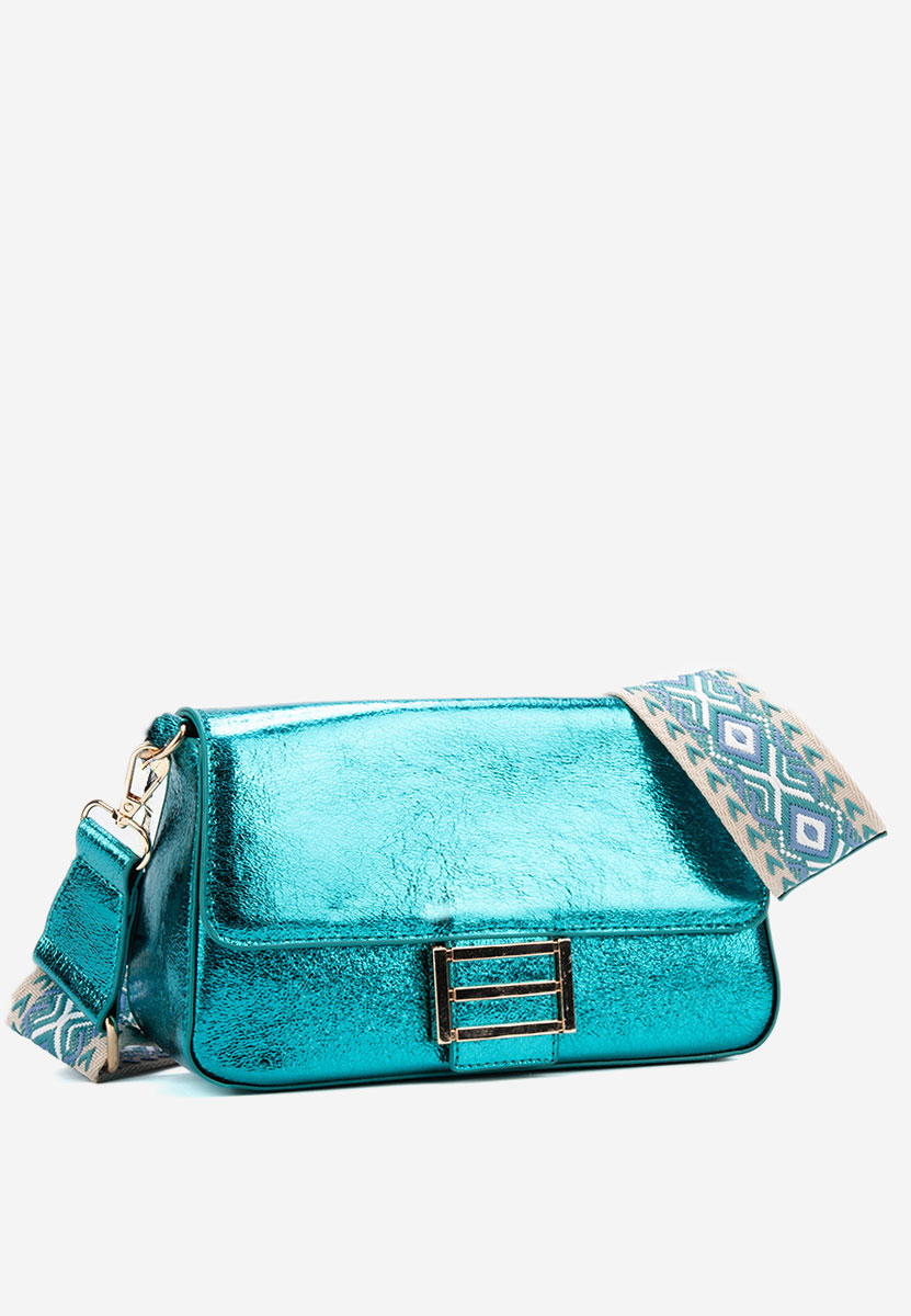 Τσάντα ωμου Zarina τυρκουαζ