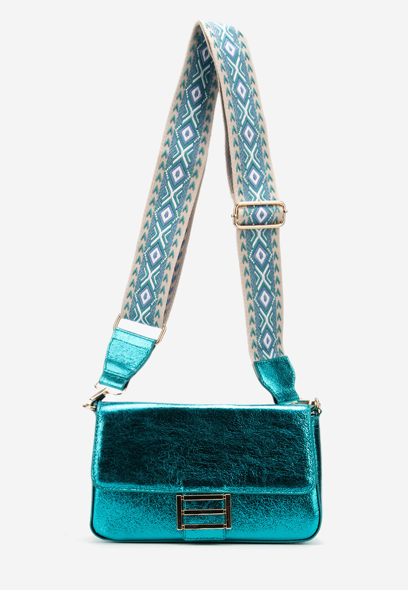 Τσάντα ωμου Zarina τυρκουαζ