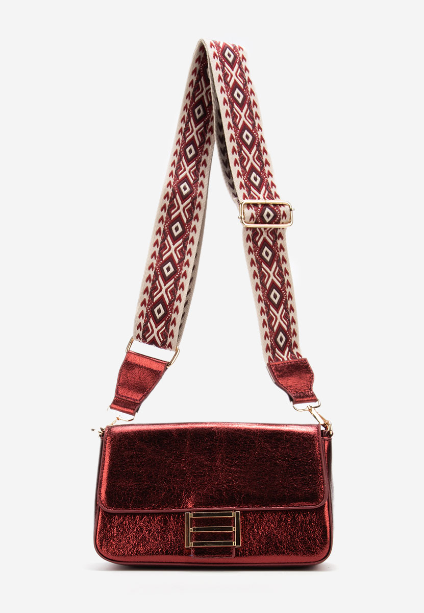 Τσάντα ωμου Zarina κοκκινες