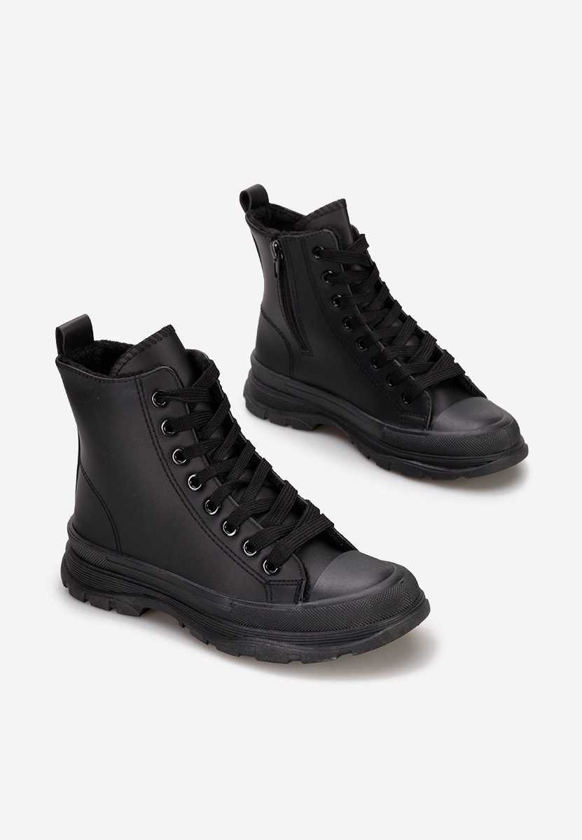 Παιδικά μποτάκια sneakers μαύρα Balcarce B