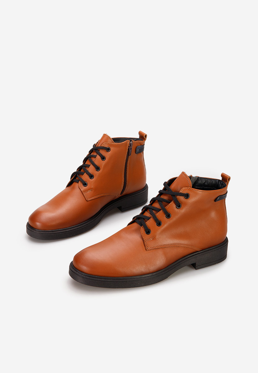 Ανδρικές δερμάτινες μπότες Fresco ταμπά