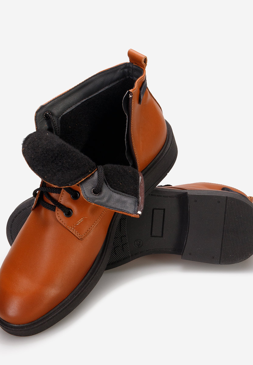 Ανδρικές δερμάτινες μπότες Fresco ταμπά