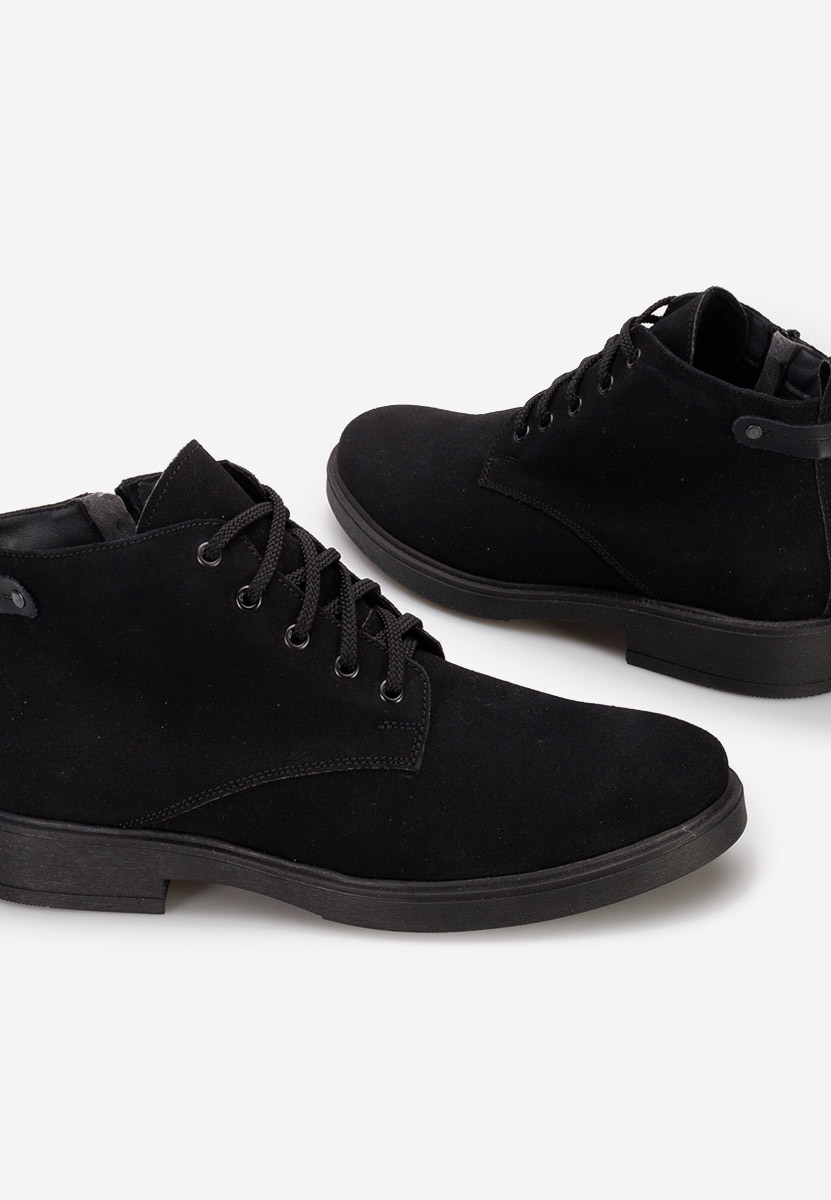 Ανδρικές δερμάτινες μπότες Fresco V2 Μαύρα