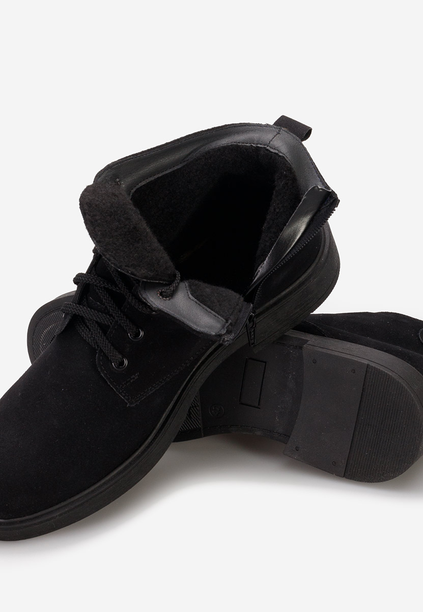 Ανδρικές δερμάτινες μπότες Fresco V2 Μαύρα