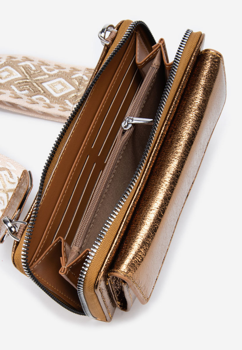 Τσάντα cluch Liada χάλκινο