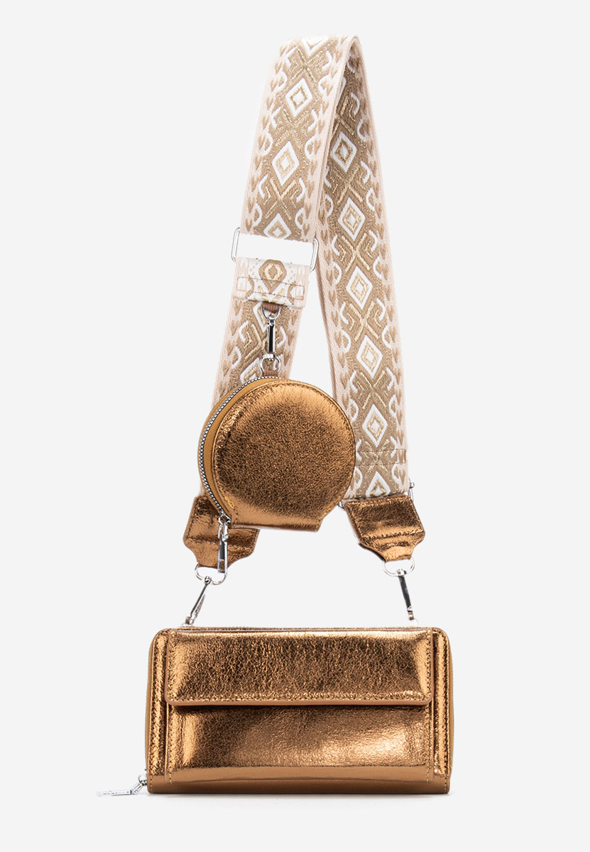 Τσάντα cluch Liada χάλκινο