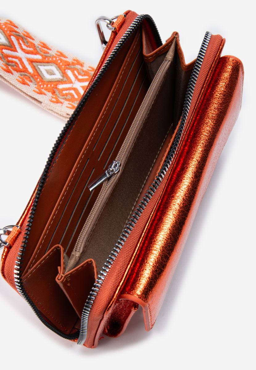 Τσάντα cluch Liada Πορτοκαλι