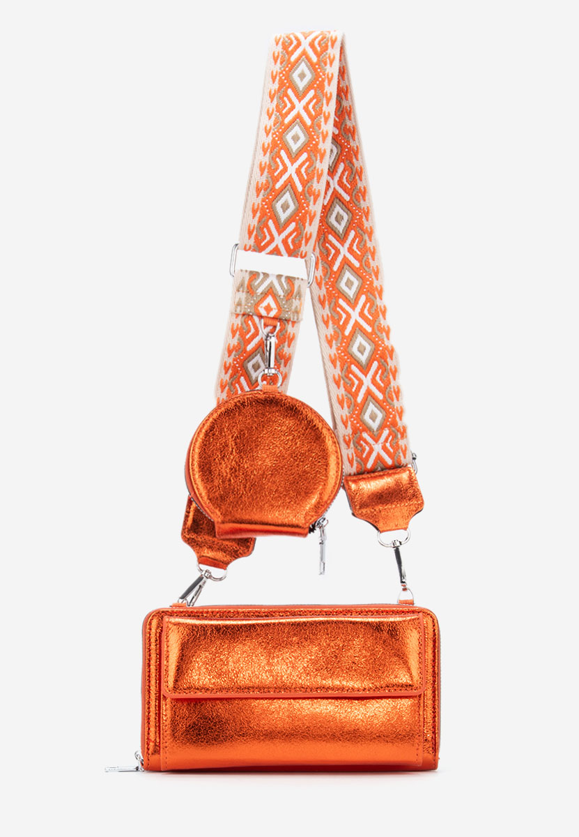 Τσάντα cluch Liada Πορτοκαλι