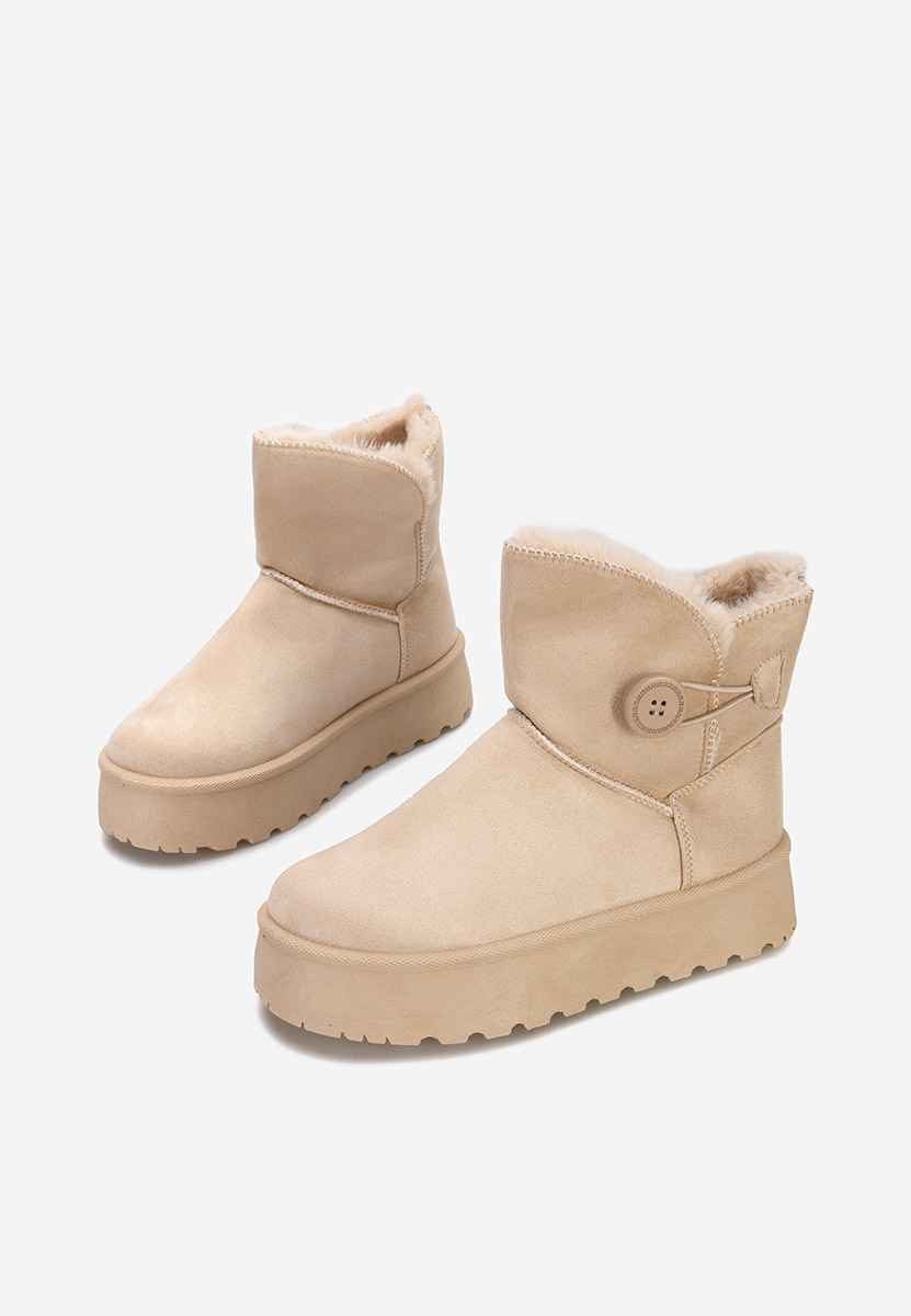 Μπότες τύπου UGG Troyes V2 μπεζ