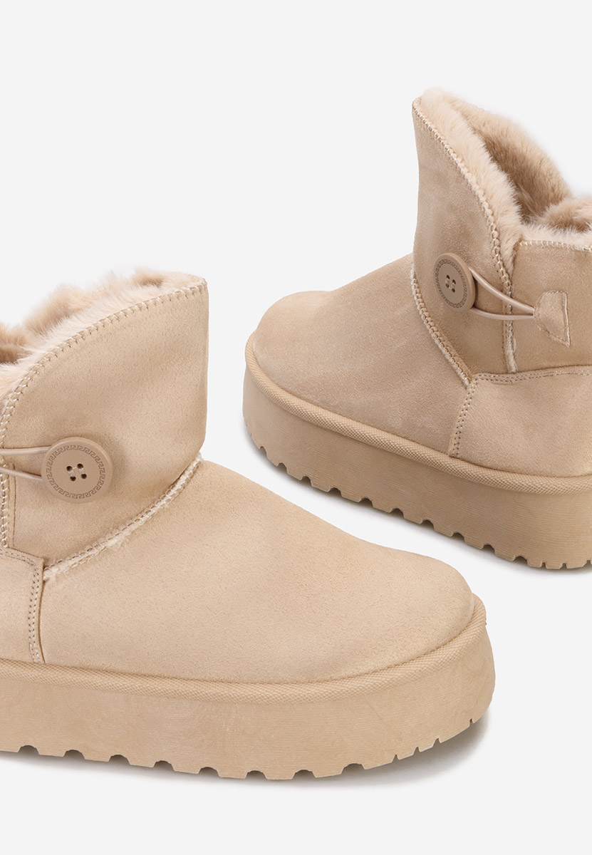 Μπότες τύπου UGG Troyes V2 μπεζ