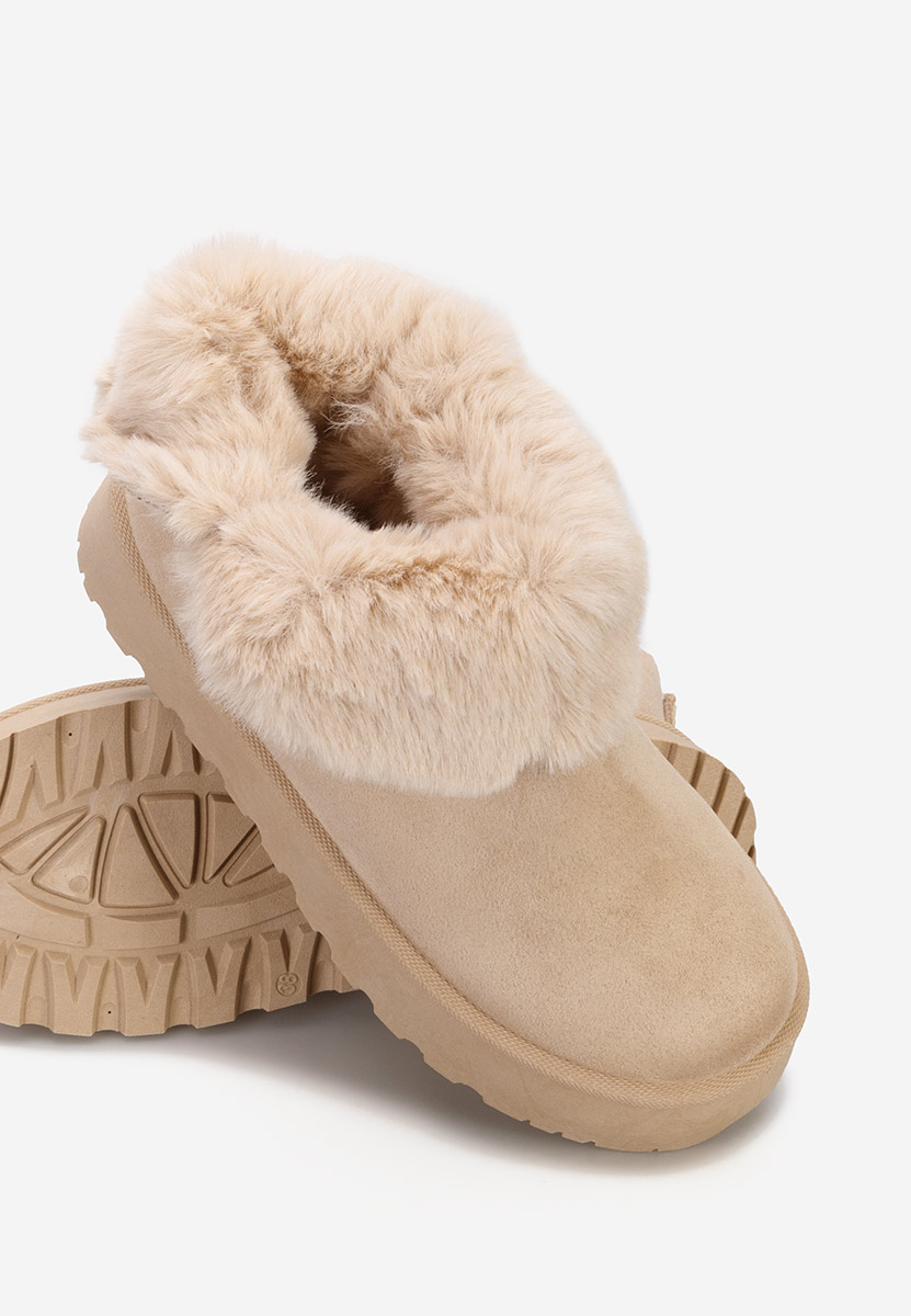 Μπότες τύπου UGG Troyes V2 μπεζ