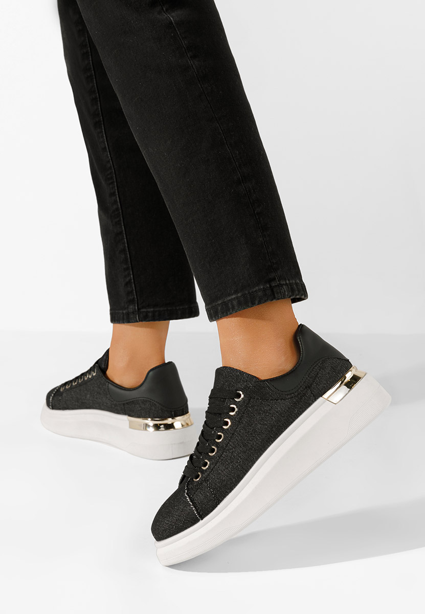 Sneakers με πλατφόρμα Amria μαύρα