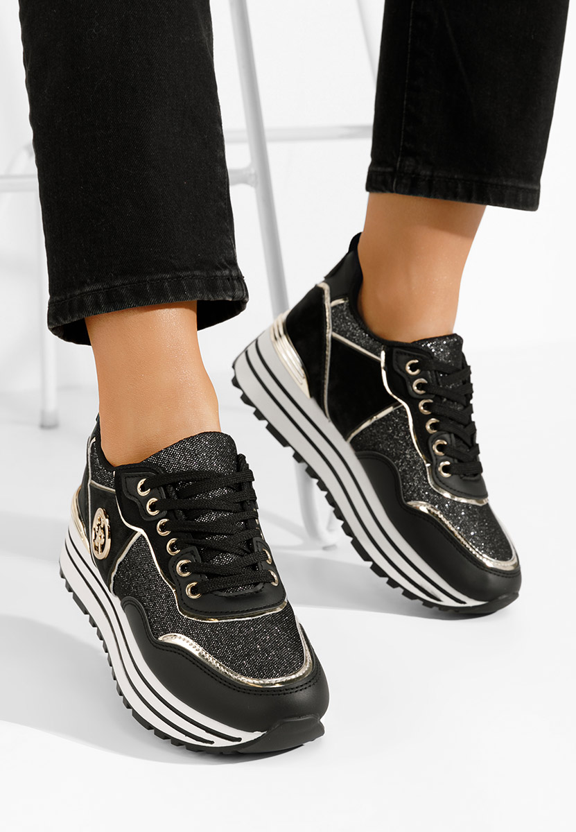 Sneakers με πλατφόρμα Eranova μαύρα