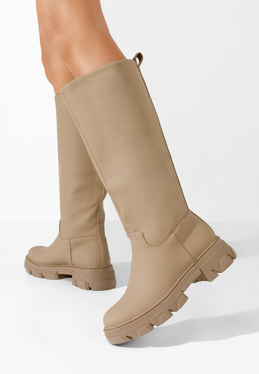 Γυναικείες μποτες Fatima Χακι