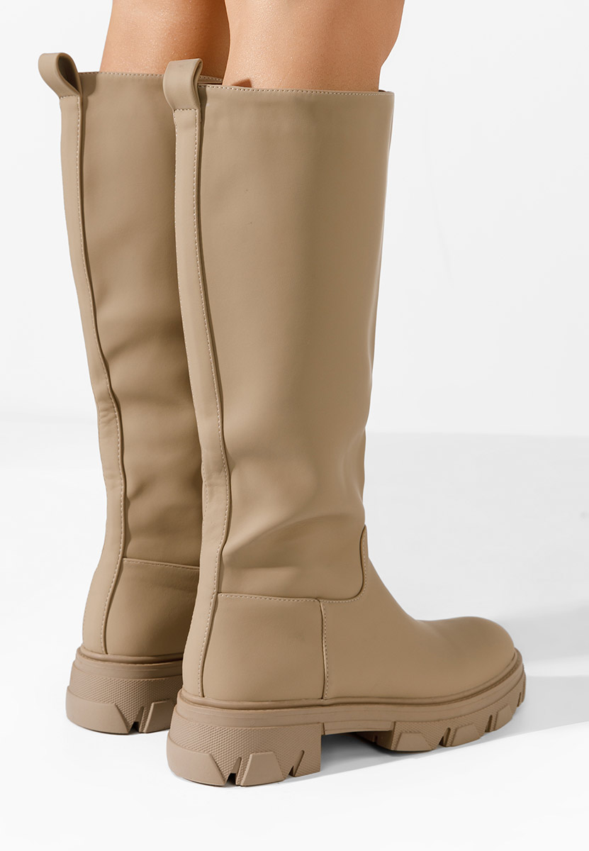 Γυναικείες μποτες Fatima Χακι