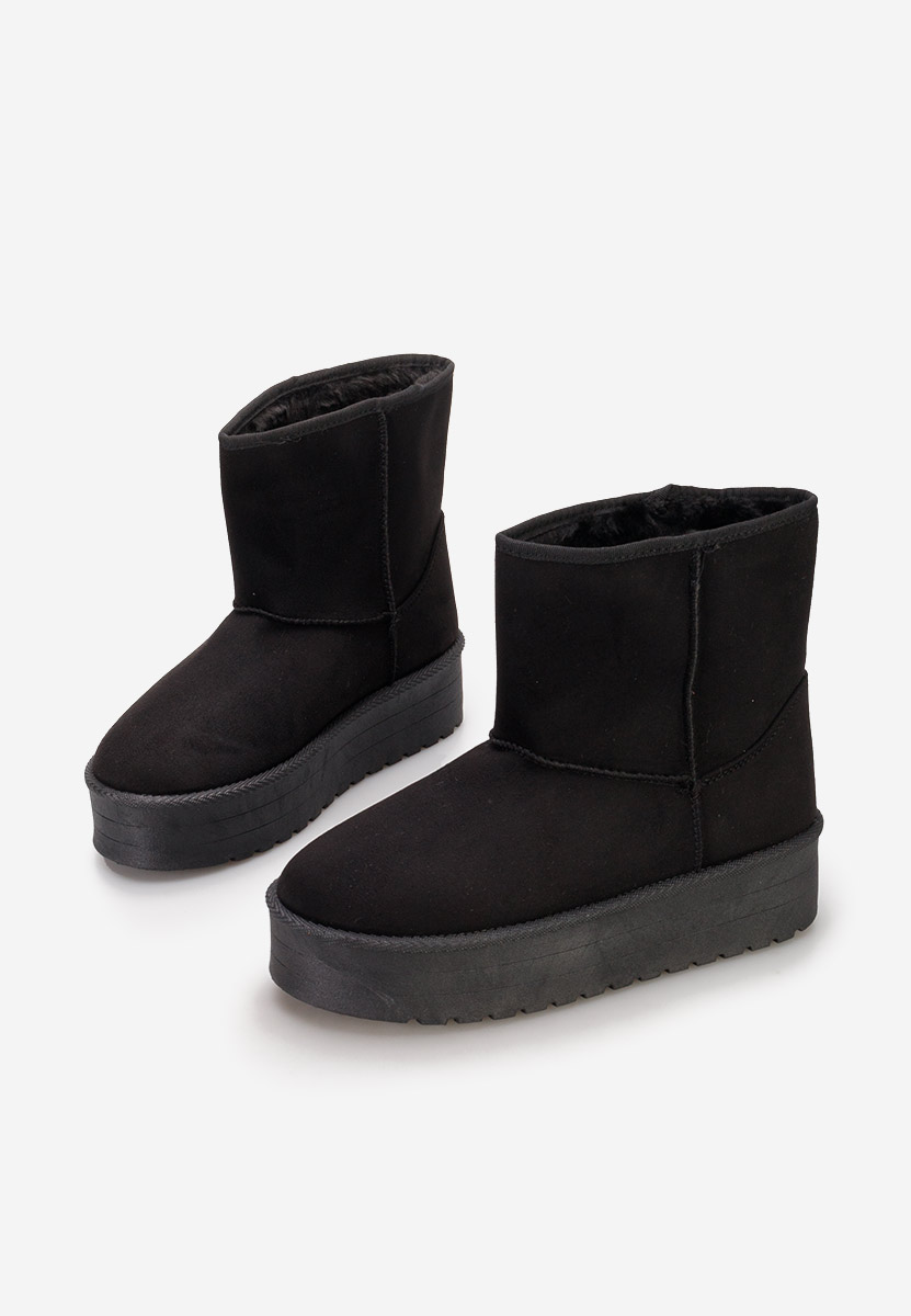 Μπότες τύπου UGG Chrisia Μαύρα