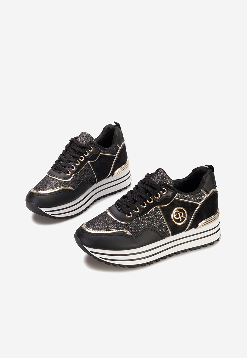 Sneakers με πλατφόρμα Eranova μαύρα