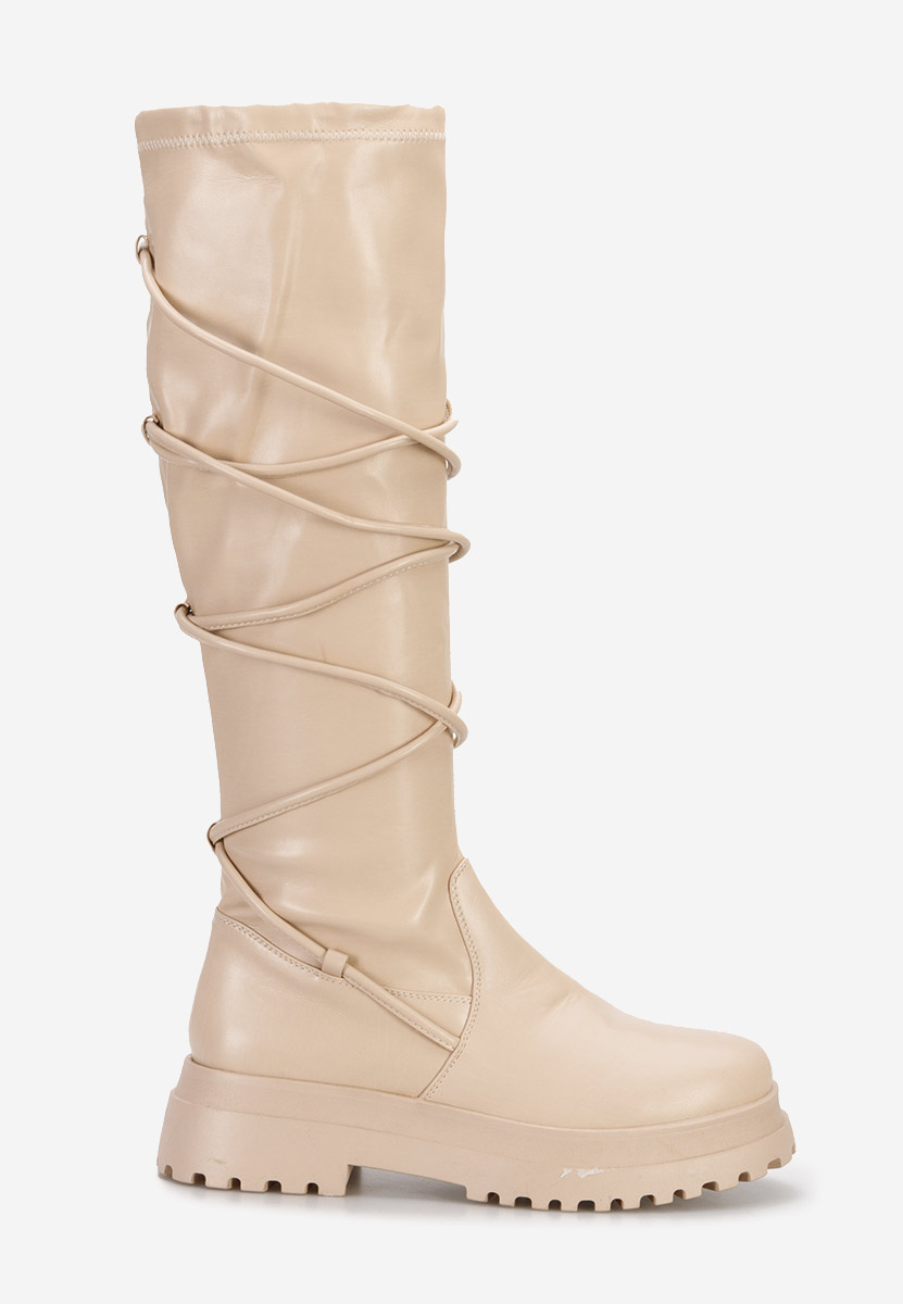 Ψηλές μπότες Cazorla μπεζ