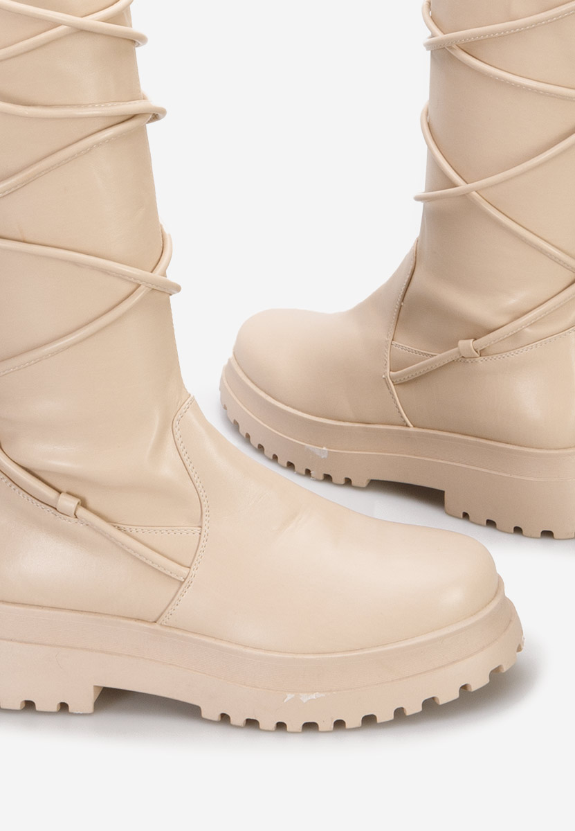 Ψηλές μπότες Cazorla μπεζ